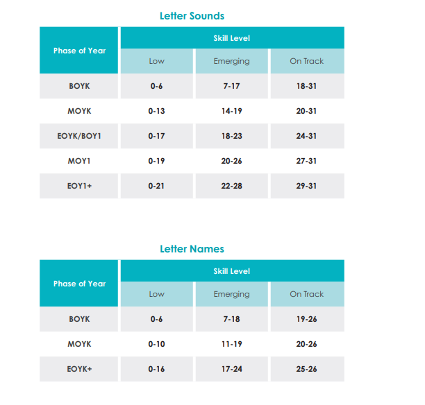 reading readiness assessment